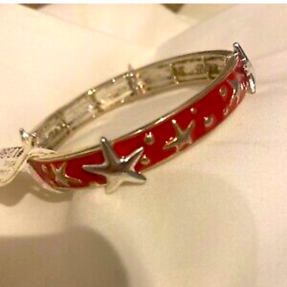 Coral ocean starfish bracelet stretch new
